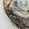 Купить Тарелка настенная "Пейзаж с парусником", Richard Ginori, керамика, роспись, золочение, Италия, 1970-1990 гг.