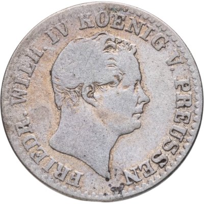 купить Германия, Пруссия 2 1/2 серебряных гроша 1843, знак монетного двора: "A" - Берлин