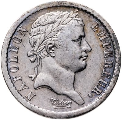 купить Франция 1\2 франка 1808, знак монетного двора: "A" - Париж