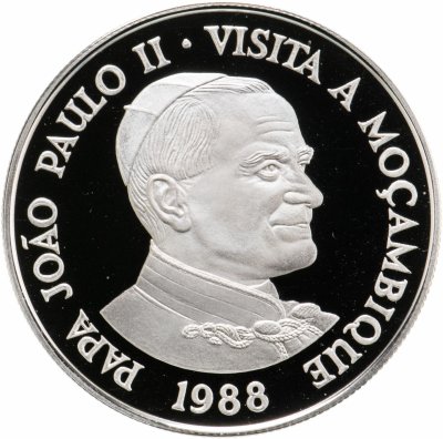 купить Мозамбик 1000 метикалов (meticais) 1988 Визит Иоанна Павла II, в футляре с сертификатом