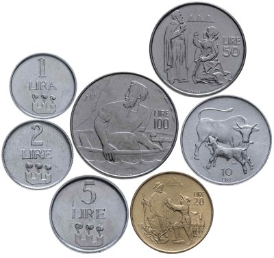 купить Сан-Марино годовой набор из 7 монет 1972