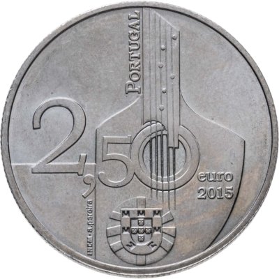 купить Португалия 2.5 евро (euro) 2015 Фаду-португальский песенный жанр