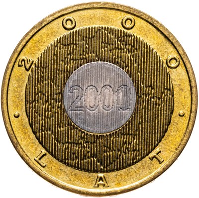 купить Польша 2 злотых 2000 "Наступление нового тысячелетия Миллениум"