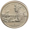 Купить Остров Мэн 1 крона 1994 "50 лет высадке в Нормандии 6 июня. Генерал Эйзенхауэр" в буклете(конверте) с маркой