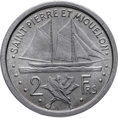 купить Сен-Пьер и Микелон 2 франка (francs) 1948