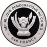 Купить Демократическая Республика Конго 240 франков 2012 "Китайский гороскоп - Год дракона. Успех"