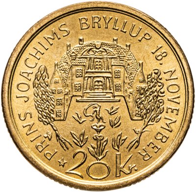 купить Дания 20 крон (kroner) 1995 "Свадьба Принца Иоахима"