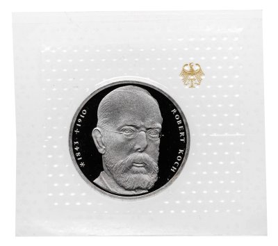 купить Германия 10 марок (deutsche mark) 1993 J "150 лет со дня рождения Роберта Коха"