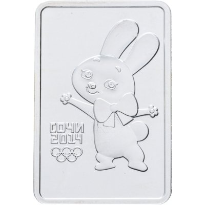 Купить 3 рубля 2013 ММД UNC "XXII Зимняя Олимпиада в Сочи - Зайка (заяц)"