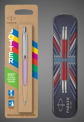 Купить Шариковая ручка Parker Jotter Originals Lilac CT, цвет чернил синий, толщина линии M , в блистере.+жестяной футляр, Металлы: нержавеющая сталь, пластик, 2026 г.