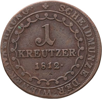 купить Австрия 1 крейцер 1812