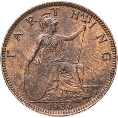 купить Великобритания 1 фартинг (farthing) 1936