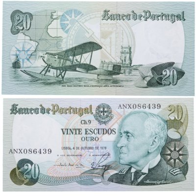 купить Португалия 20 эскудо 1978 год P-176b(1)