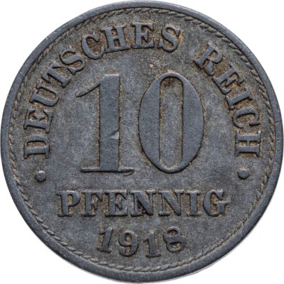 купить Германия 10 пфеннигов 1918