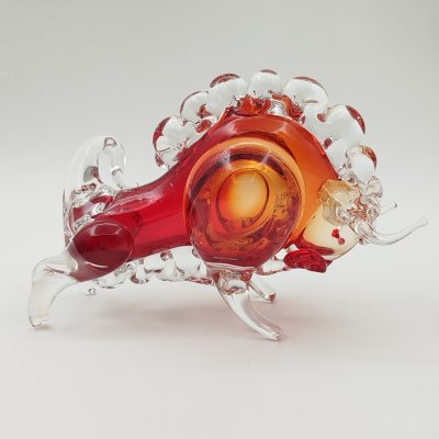 купить Статуэтка "Бизон", автор Муратов В.С., стекло, гутная техника, Гусевской хрустальный завод (Гусь-Хрустальный), СССР, 1970-1990 гг.