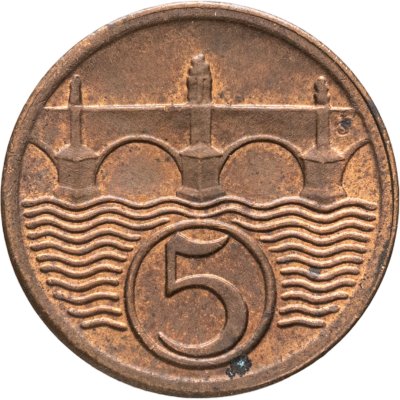 купить Чехословакия 5 геллеров (haleru) 1923