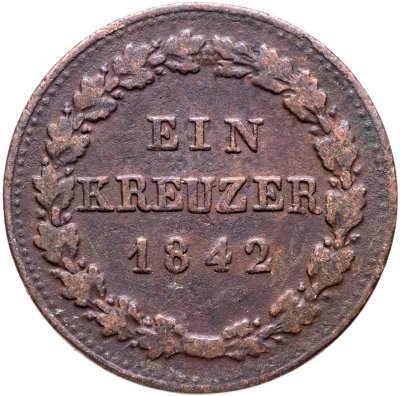 купить Германия, Нассау 1 крейцер 1842
