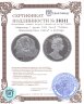 Купить Гибралтар 1 крона 1993 Proof "Собака Длинношерстная такса" в футляре