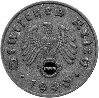 купить Германия, Третий рейх 10 рейхспфеннигов (reichspfennig) 1940 двор А