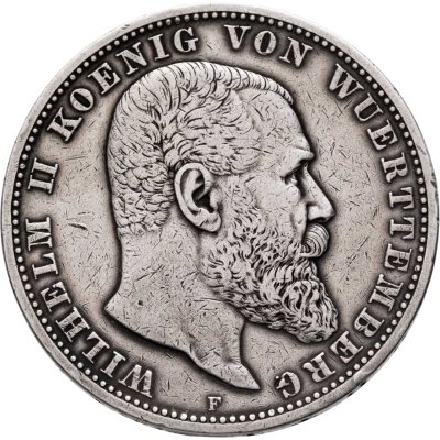 купить Германская империя, Вюртемберг 5 марок (mark) 1903