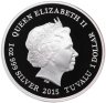 Купить Тувалу 1 доллар 2015 Proof "Лунный календарь Год козы Богатство" в футляре, с сертификатом