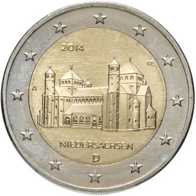 купить Германия 2 евро (euro) 2014 "Федеральные земли Германии - Церковь Св. Михаэля, Нижняя Саксония"