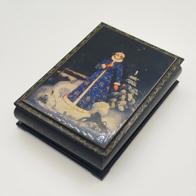 купить Шкатулка "Снегурочка", папье-маше, печать, лак, золочение, Российская Федерация, 1990-2015 гг.