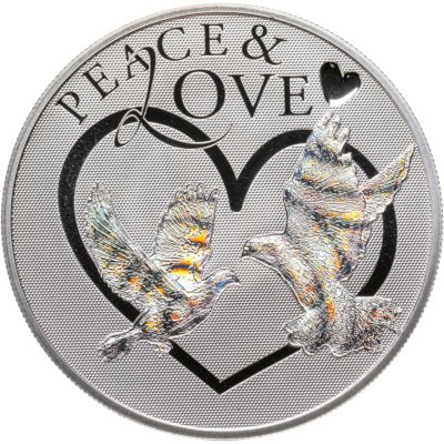 купить Токелау 5 долларов 2012 "Мир и любовь"в коробке с сертификатом