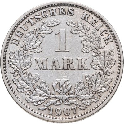 купить Германия 1 марка 1907 Знак монетного двора: "Е"