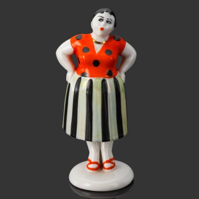 купить Статуэтка "Склочница" из скульптурной группы "Разговор", авторы А.В. Дегтярев и Л.Н. Сморгон, фарфор, роспись, Ленинградский завод фарфоровых изделий (ЛЗФИ), СССР, 1956-1967 гг.