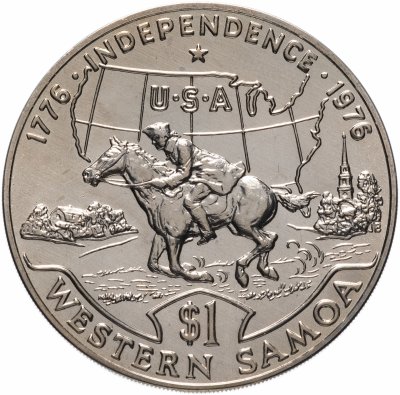 купить Самоа 1 тала (tala) 1976 "200 лет независимости США"