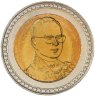 Купить Таиланд 10 батов (baht) 2006 60 лет коронации Короля Рамы IX
