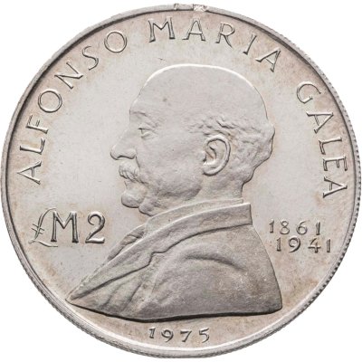 купить Мальта 2 лиры (liri) 1975 Альфонсо Мария Галеа