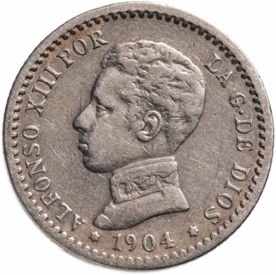 купить Испания 50 сентимо 1904 Альфонс XIII