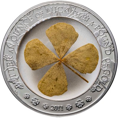 купить Палау 5 долларов 2011 "Клевер на удачу" с сертификатом