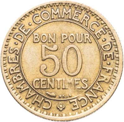 купить Франция 50 сантимов (centimes) 1926
