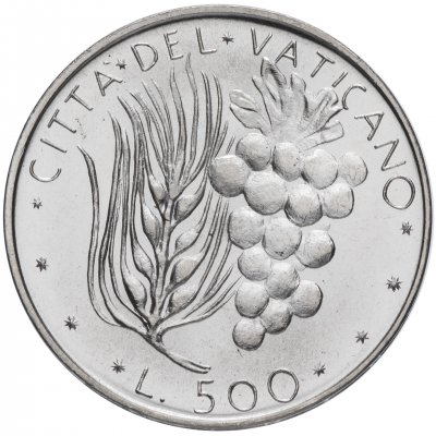 купить Ватикан 500 лир 1970
