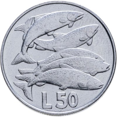 купить Сан-Марино 50 лир (lire) 1975 "Любовь у животных"