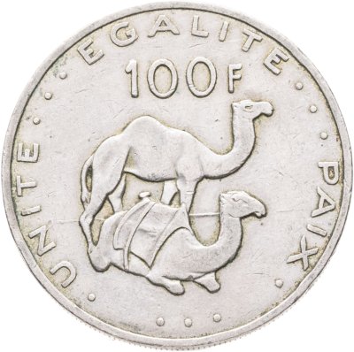 купить Джибути 100 франков (francs) 2004