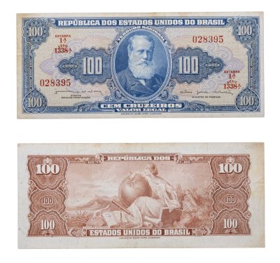 купить Бразилия 100 крузейро 1964