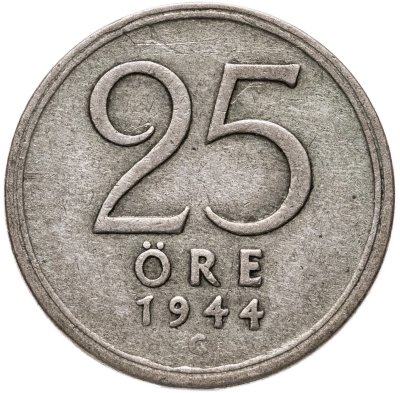 купить Швеция 25 эре (ore) 1944