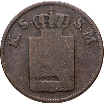 купить Германия, Саксония 2 пфеннига 1848