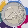 Купить Бельгия 2 евро 2024 "Борьба с раком в Бельгии" на французском языке