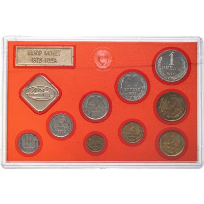 купить Годовой набор Госбанка СССР 1976 ЛМД жесткий