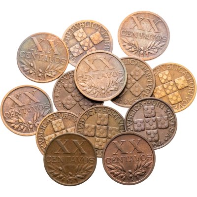 купить Португалия набор монет 20 сентаво 1944-69 (13 штук)