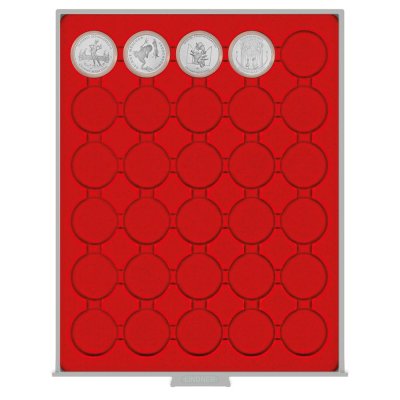 купить Бокс на 30 монет диаметром 32.5 мм в капсулах (Lindner, Германия)