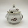 Купить Горчичница, украшенная изображением пейзажа, фарфор, деколь, Bohemia (Neurohlau), Чехословакия, 1980-1990 гг.