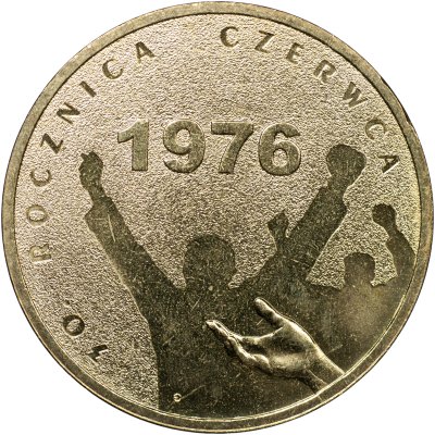 купить Польша 2 злотых 2006 [KM#Y.571] 30-летие польских протестов в июне 1976 года