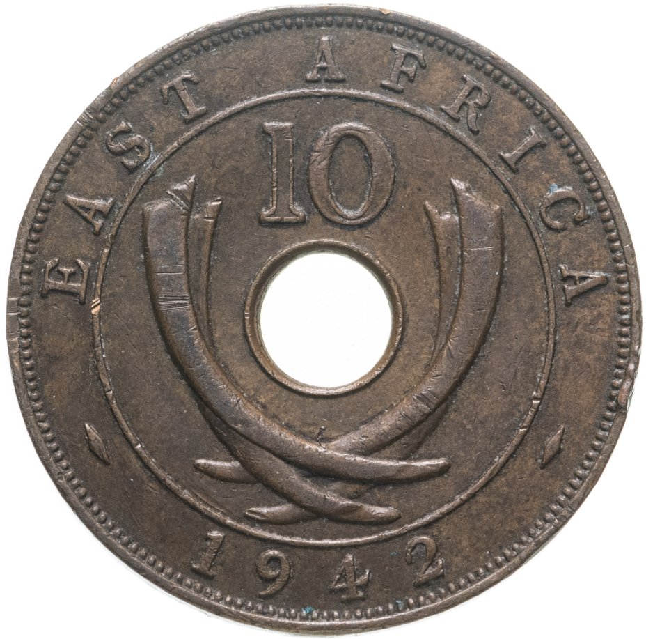 купить Британская Восточная Африка 10 центов 1942