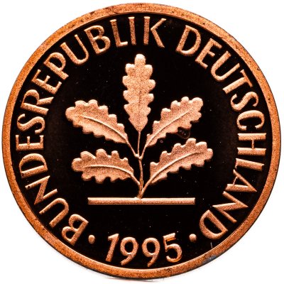 купить 1 пфенниг (pfennig) 1995 J